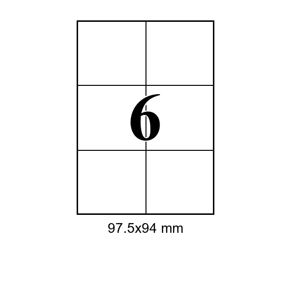 Cumpăra 6 pe foaie · 97,5×94 mm in Chișinau la Etichete.eu