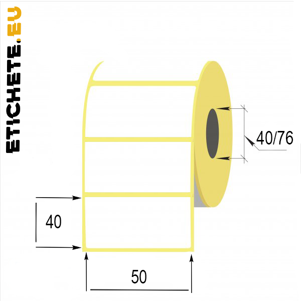 Cumpăra Termo eticheta 50x40mm in Chișinau la Etichete.eu