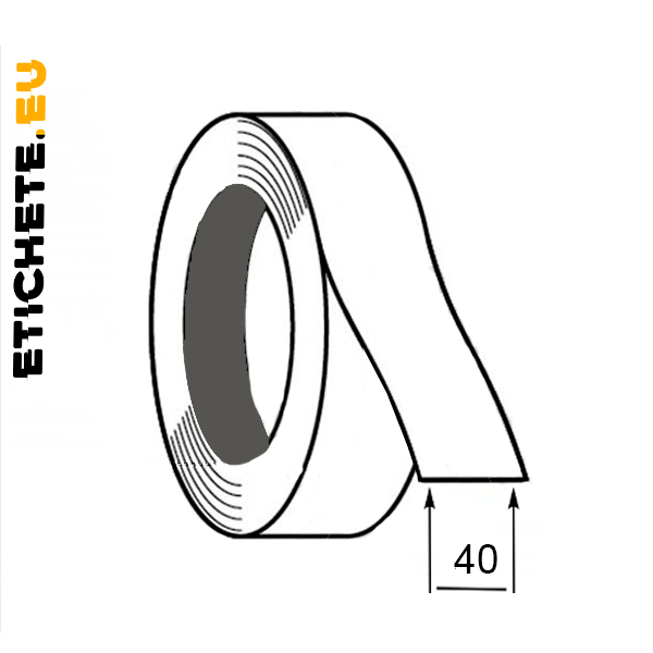 Cumpăra Satin alb 40mm x 200m in Chișinau la Etichete.eu