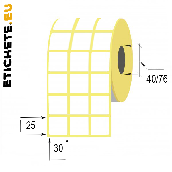 Buy Thermal labels 30x25mm only at Etichete.eu labels store