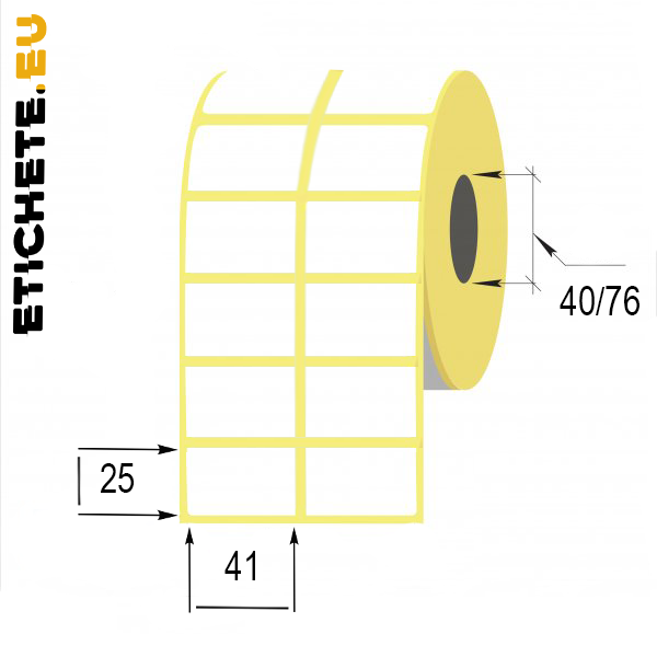 Cumpăra Termo eticheta 41x25mm in Chișinau la Etichete.eu