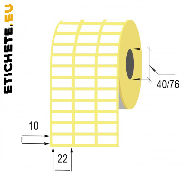 Buy Thermal labels 10x22mm only at Etichete.eu labels store