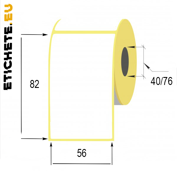 Cumpăra Termo eticheta 56x82mm in Chișinau la Etichete.eu