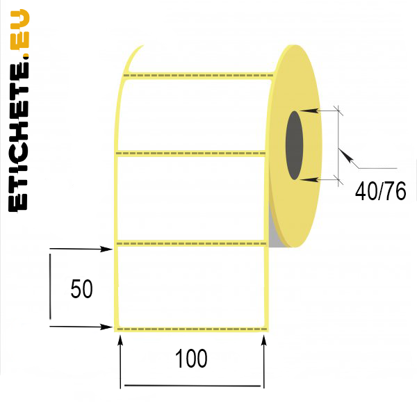 Cumpăra Termo eticheta 100x50mm in Chișinau la Etichete.eu